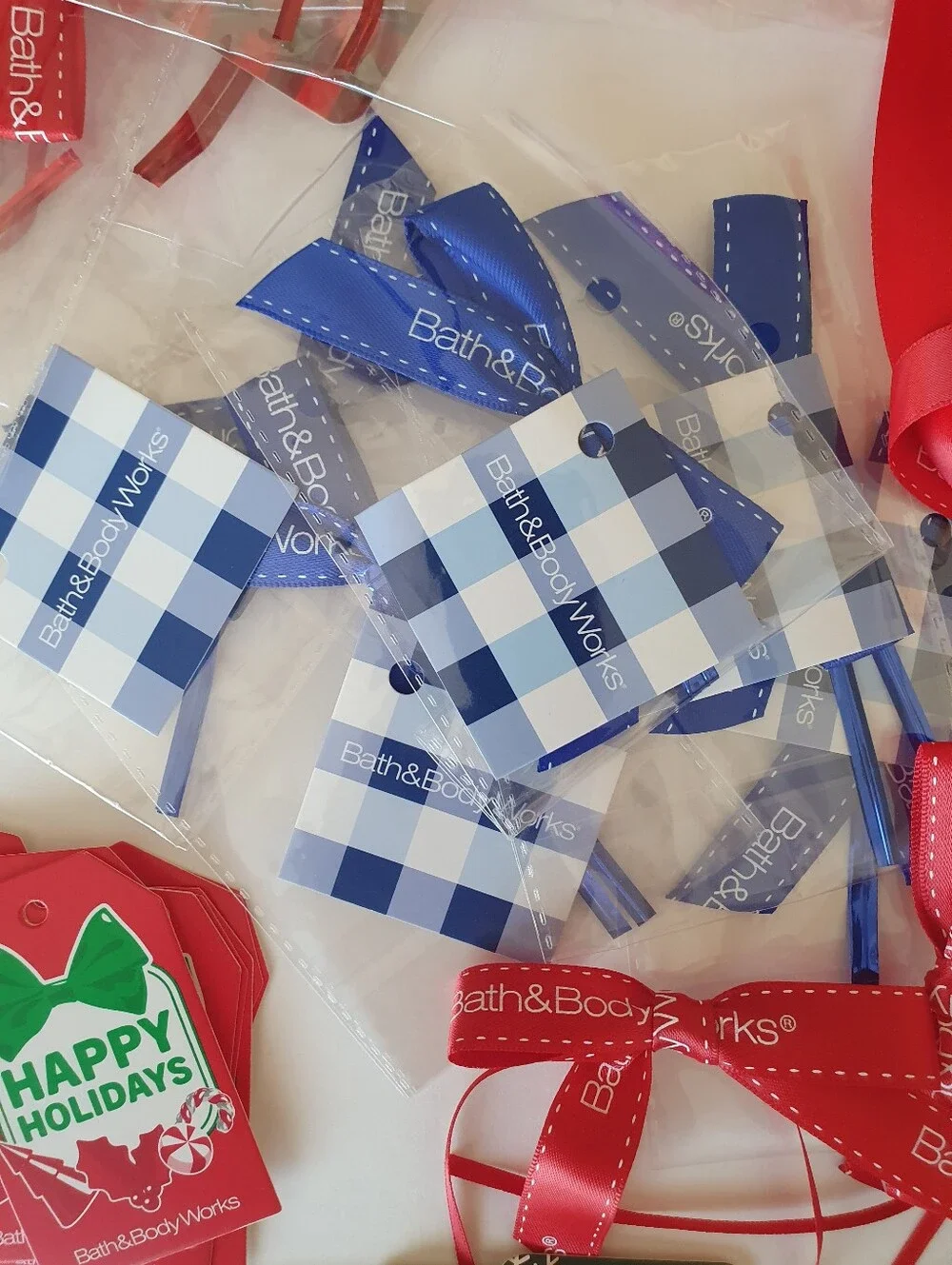 Bath & Body Works Bows, Ribbons & Gift Tags Lot of 181 Pieces.